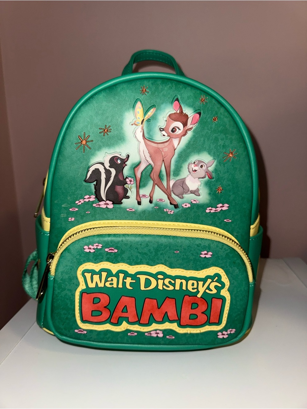 Loungefly Disney Bambi Kids Green Mini Backpack